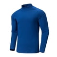 thumbnail image 1 of yillto Mens Mock Neck Shirts Fashion Long Sleeve Pullover Tops Lightweight Stretchy Undershirts M-5XL, 1 of 6