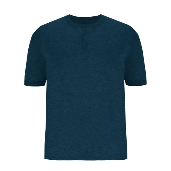 yillto Mens Short Sleeve Shirts Cotton Soft Crewneck Solid Color Tshirts Summer Basic Tee Tops