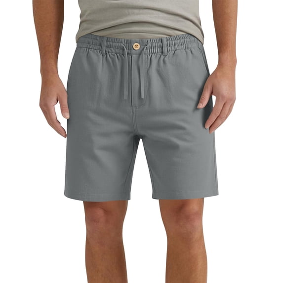 yillto Mens Shorts Trousers High Elastic Waist Casual Dressy Pant Business Work 7 Inch Summer Shorts
