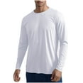 thumbnail image 1 of yillto Mens Sun Protection Shirts Long Sleeve Lightweight Running Shirt Summer Breathable Crew Neck Tops, 1 of 7