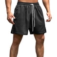 thumbnail image 1 of yillto Mens Sweat Short 5 Inch Elastic Waist Drawstring Loose Running Workout Gym Casual Jogger Shorts, 1 of 4