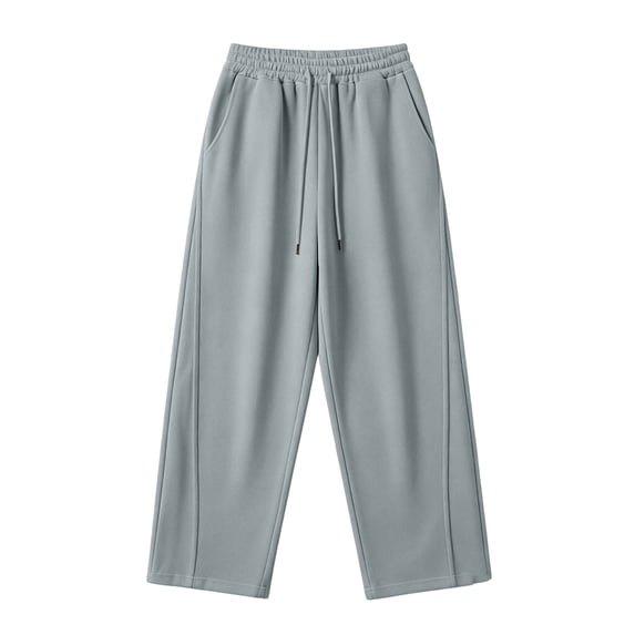 yillto Mens Sweatpants with Pockets Fleece Open Bottom Athletic Joggers for Men Loose Gym Workout Casual Pants