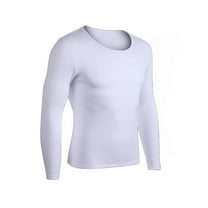 yillto Mens Thermal Shirt Underwear Fleece Warm Crewneck Long Sleeve Base Layer Tops for Cold Weather