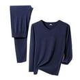thumbnail image 1 of yillto Mens Thermal Underwear Set with Lightweight Soft Fleece Long Pants Set Warm Base Layer L-4XL, 1 of 2