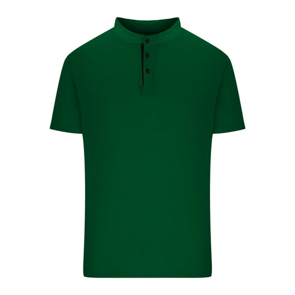 yillto Mens Turtleneck T Shirt Slim Casual Short Sleeve Summer Basic Solid Color Big and Tall Tops