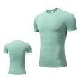 thumbnail image 1 of yillto Mens Workout Shirts Quick Dry Lightweight Summer Short Sleeve Gym Running Athletic Tshirts, 1 of 7