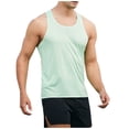 thumbnail image 1 of yillto Mens Workout Tank Quick Dry Lightweight Racerback Sleeveless Shirt Athletic Running Beach Summer Tshirts, 1 of 6
