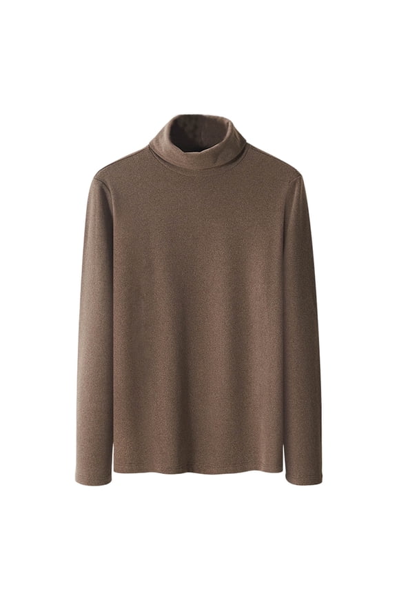 Mock Turtleneck for Men Big and Tall Long Sleeve Thermal Undershirts Basic Pullover Sweaters Tops