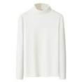 thumbnail image 1 of yillto Mock Turtleneck for Men Big and Tall Long Sleeve Thermal Undershirts Basic Pullover Sweaters Tops, 1 of 5
