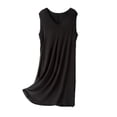 thumbnail image 1 of yillto Nightgown for Women's Sleeveless Loose Loungewear Sleepwear Dress Soft Comfy V Neck Nightshirts, 1 of 5