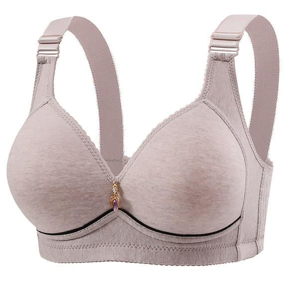 yillto Plus Size Bra for Women Push up Full Coverge Support Adjustable Soft Padded Comfy Bralettes