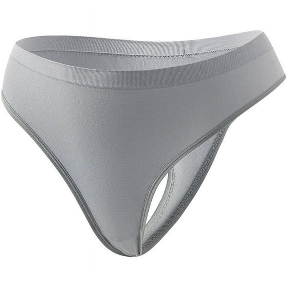 yillto Plus Size Seamless Thong for Women High Cut No Show Low Rise Thongs Soft Breathable Comfort Panties