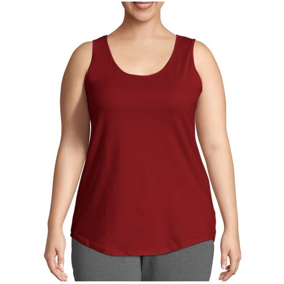 yillto Plus Size Tanks Women Summer Tops Round Neck Sleeveless Tank Loose Tee Causal Workout Shirts