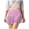 thumbnail image 1 of yillto Plus Size Tennis Skirts for Womens High Waist Pleated Workout Athletic Running Golf Skirt, 1 of 4