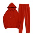 thumbnail image 1 of yillto Plus Size Tracksuit for Womens Hoodie Pullover Sweatshirt and Jogger Sweatpants Casual Sweatsuit 2 Piece, 1 of 7