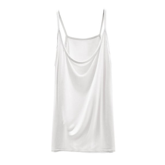 yillto Plus Size Womens Camisole Tops Spaghetti Strap Loose Comfy Tank Summer Solid Color Shirts M-5XL