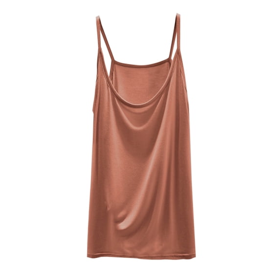 yillto Plus Size Womens Camisole Tops Spaghetti Strap Loose Comfy Tank Summer Solid Color Shirts M-5XL
