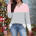 thumbnail image 1 of yillto Plus Size Womens Tops Long Sleeve Shirts V Neck Blouses Fall Fashion Pullover Tee Tunics Tops L, 1 of 7