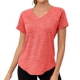 thumbnail image 1 of yillto Quick Dry Tees for Womens Short Sleeve Lightweight Yoga Tee Loose Running Workout Casual Tshirts, 1 of 7