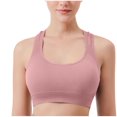 thumbnail image 1 of yillto Racerback Sports Bras for Women's Padded Crop Workout Tank Top Running Gym Supportive Bra, 1 of 4