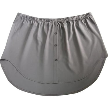 yillto S-5XL Shirt Extender for Women Plus Size Cotton Layering Leggings Tops Undershirt Half Length Skirt