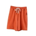 thumbnail image 1 of yillto S-5XL Women's Cotton Athletic Shorts Jogger Sweat Casual Loose Elastic Waist Shorts with Pockets, 1 of 4