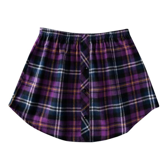 yillto Shirt Extender for Women Plus Size Cotton Layering Leggings Tops Undershirt Skirt Half Length Skirt