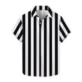 thumbnail image 1 of yillto Striped Shirts for Mens Short Sleeve Button down Loose Lightweight Causal Beach Dressy Tshirts, 1 of 5