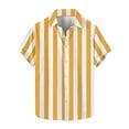 thumbnail image 1 of yillto Striped Shirts for Mens Short Sleeve Button down Loose Lightweight Casual Beach Dressy Tshirts, 1 of 5