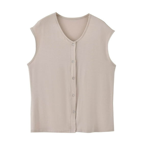 yillto Tank Tops for Women Vest Shirts Button down Sleeveless Blouse Summer Casual Lightweight Top
