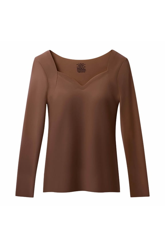 Thermal Tops for Womens Long Sleeve Fall Winter Warm Thermals Shirts Slim Underwear Top Clothes