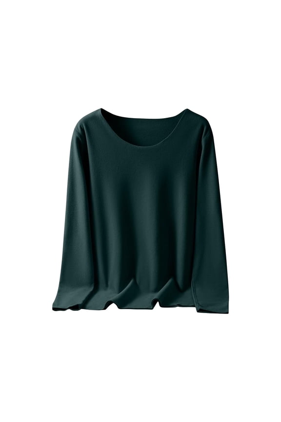 Thermal Tops for Womens Long Sleeve Layered Undershirts Fall Winter Warm Slim Stretchy Shirts