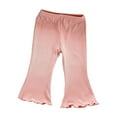 thumbnail image 1 of Maean Toddler Girls Pant Flared Leg Elastic Waist Lounge Pant Ruffle Bell Bottoms Pants Trousers, 1 of 7