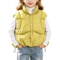 thumbnail image 1 of yillto Toddler Girls Puffer Jacket Sleeveless Lightweight Warm Zip up Coats Kids Fall Winter Jackets, 1 of 7