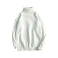 thumbnail image 1 of yillto Turtleneck Sweaters for Men Mock Neck Casual Loose Pullover Ribbed Knit Fall Winter Mens Sweater, 1 of 7