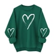 thumbnail image 1 of yillto Valentine's Day Sweatshirt for Womens Loose Long Sleeve Crewneck Pullover Heart Printed Sweatshirts, 1 of 6