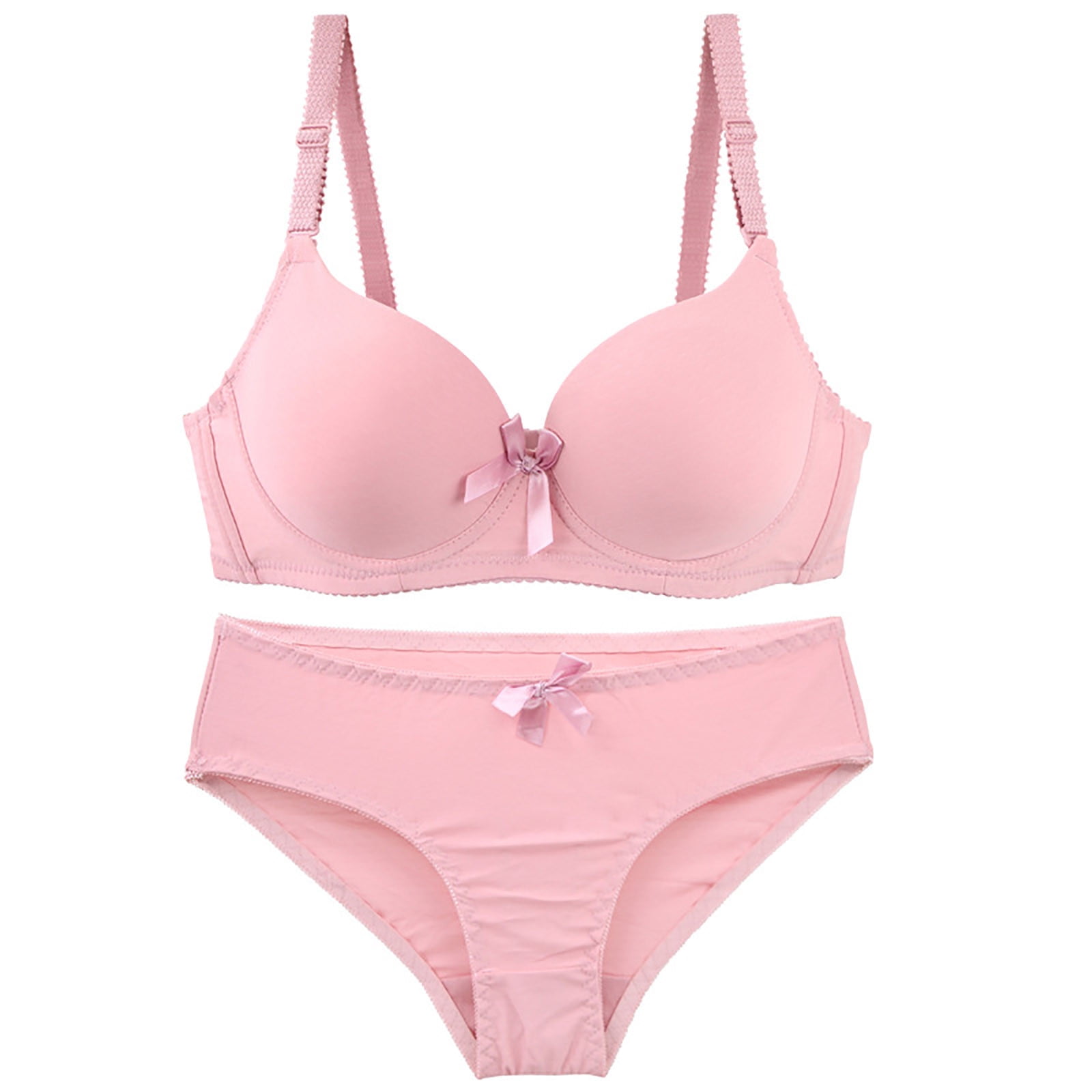 yillto Women Bra Sets 2 Piece Underwire Bra and Panty Briefs Push up ...