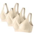 thumbnail image 1 of yillto Women Everyday Seamless Bra Full Coverage Comfortable Bralette Wireless Push up Tshirt Bras 3 Pack, 1 of 7