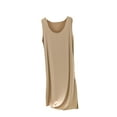 thumbnail image 1 of yillto Women Nightgown Sleeveless Sleepwear Pajamas Tank Shirts Round Neck Comfort Nightdress for Ladies, 1 of 5