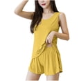 thumbnail image 1 of yillto Women Pajama Sets Soft Sleepwear 2 Piece Sleeveless Tank Tops and Shorts 2 Piece Loungewear, 1 of 3