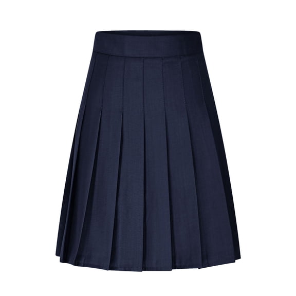 yillto Women Pleated Skirt A Lined Short Mini Basic Skirt School Uniform Knee Length Skirts XS-5XL