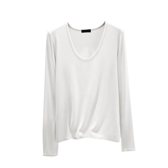 yillto Women Plus Size Shirts Soft Comfy Pajamas Tee Crew Neck Loungewear Sleepwear Long Sleeve Tops