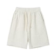 thumbnail image 1 of yillto Women Sweat Shorts Elastic Waist Drawstring with Pocket Running Althetic Causal Loose Jogger Shorts, 1 of 6