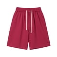 thumbnail image 1 of yillto Women Sweat Shorts Elastic Waist Drawstring with Pocket Running Althetic Causal Loose Jogger Shorts, 1 of 6