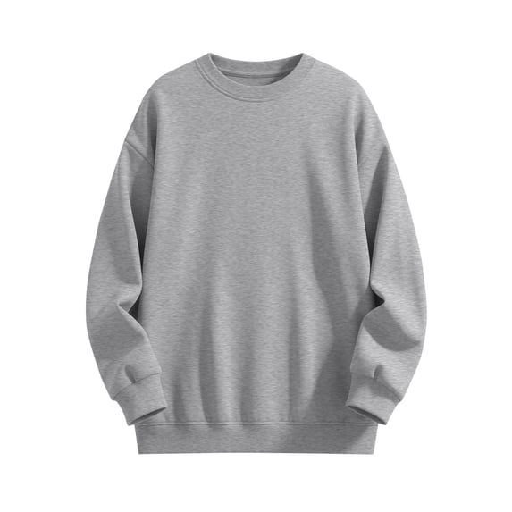 yillto Women Sweatshirts Crewneck Pullover Plus Size Sweatshirt Basic Long Sleeve Loose Lightweight Sweat Shirts