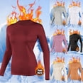 thumbnail image 1 of yillto Women Thermal Top Base Layer Shirts Mock Neck Pullover Long Sleeve Underwear Warm Tops for Womens, 1 of 3