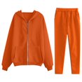 thumbnail image 1 of yillto Women Tracksuit Set Sweatshirt Jacket Zip up Hoodie and Casual Jogger Sweatpants 2 Piece Sweatsuit, 1 of 4
