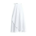 thumbnail image 1 of yillto Women's Chiffon Warp Skirts High Waist Ruffle Hem Flowy Summer Long Maxi Skirt for Women, 1 of 7