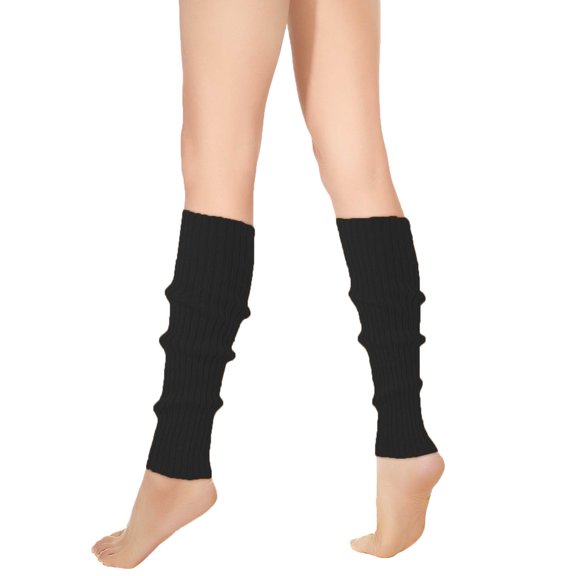 yillto Women's High Sock Ribbed Knit Fall Winter Vintage Knee Length Footless Crochet Leg Socks