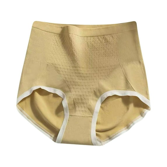yillto Women's High Waist Brief Everyday Cotton Underwear Panties Stretch Full Coverage Soft Underpants
